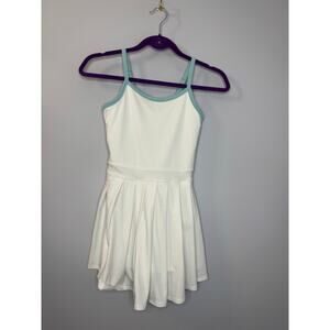 Girls Abercrombie & Fitch YPB Pleated Mini Dress White Tennis Sz 9-10